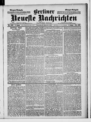 Berliner Neueste Nachrichten vom 15.09.1898