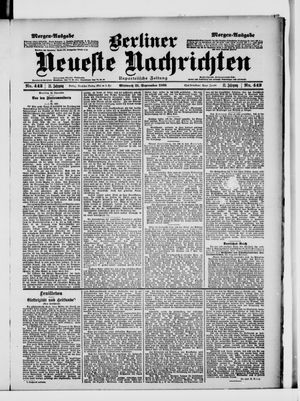 Berliner Neueste Nachrichten vom 21.09.1898
