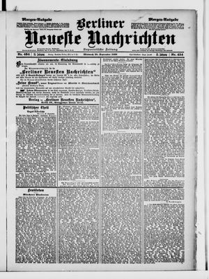 Berliner Neueste Nachrichten vom 28.09.1898