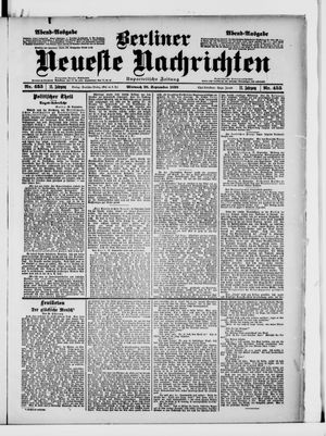 Berliner Neueste Nachrichten on Sep 28, 1898
