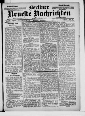 Berliner Neueste Nachrichten on Jan 7, 1899