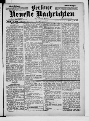 Berliner Neueste Nachrichten vom 09.01.1899