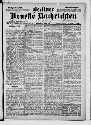 Berliner Neueste Nachrichten vom 12.01.1899