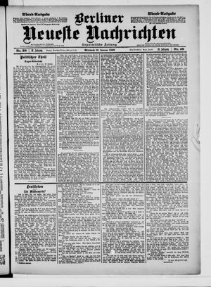Berliner Neueste Nachrichten on Jan 18, 1899