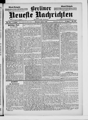 Berliner neueste Nachrichten on Feb 1, 1899