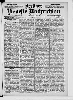 Berliner Neueste Nachrichten vom 02.02.1899