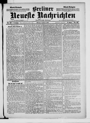 Berliner neueste Nachrichten vom 06.02.1899