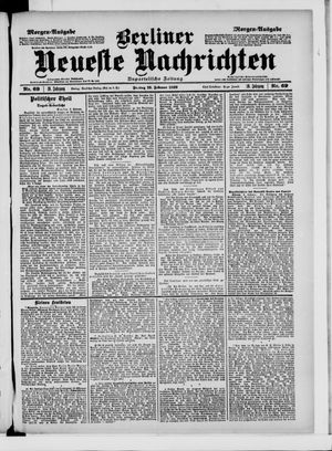 Berliner neueste Nachrichten on Feb 10, 1899