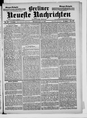Berliner neueste Nachrichten vom 15.02.1899