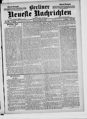 Berliner neueste Nachrichten vom 18.02.1899