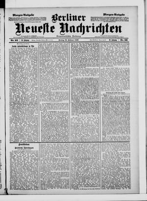 Berliner neueste Nachrichten vom 24.02.1899