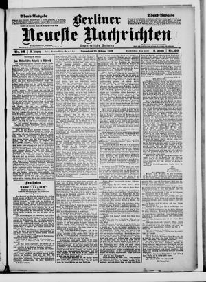 Berliner Neueste Nachrichten vom 25.02.1899