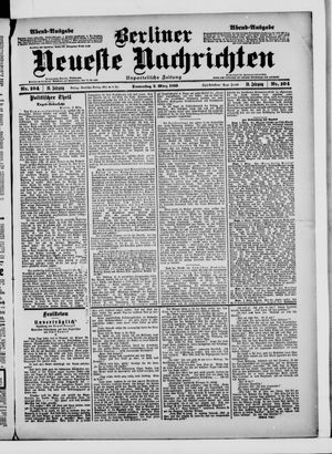 Berliner neueste Nachrichten vom 02.03.1899
