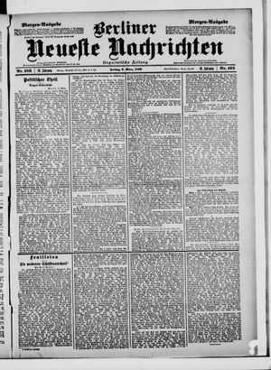Berliner neueste Nachrichten on Mar 3, 1899