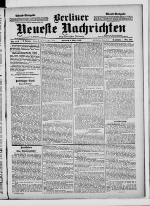 Berliner neueste Nachrichten vom 08.03.1899