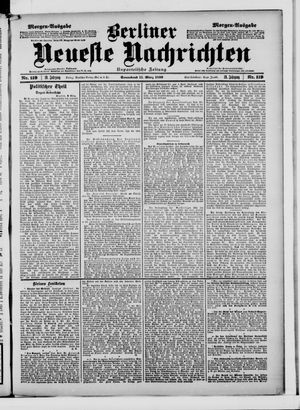 Berliner neueste Nachrichten on Mar 11, 1899