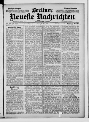 Berliner neueste Nachrichten vom 12.03.1899