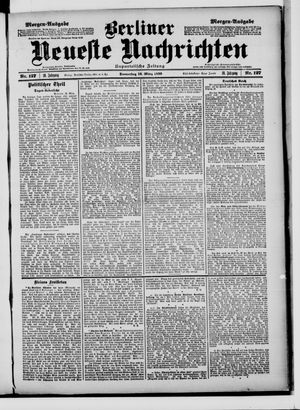 Berliner neueste Nachrichten vom 16.03.1899