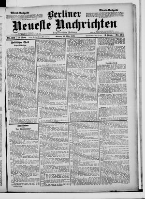 Berliner Neueste Nachrichten on Mar 20, 1899