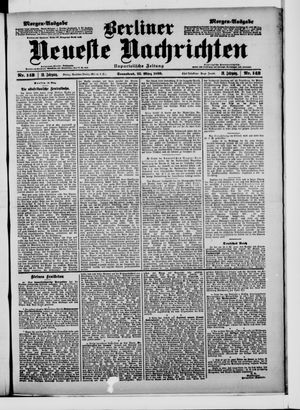 Berliner neueste Nachrichten on Mar 25, 1899