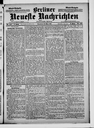Berliner neueste Nachrichten vom 25.03.1899