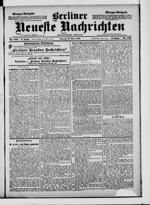Berliner neueste Nachrichten vom 26.03.1899