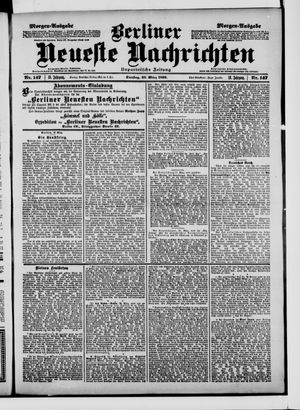 Berliner neueste Nachrichten vom 28.03.1899