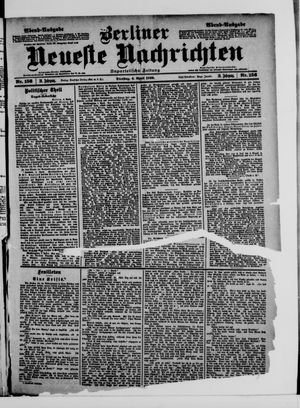 Berliner neueste Nachrichten vom 04.04.1899