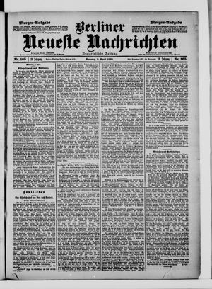 Berliner neueste Nachrichten vom 09.04.1899