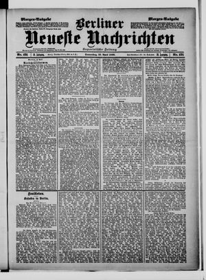 Berliner neueste Nachrichten vom 13.04.1899