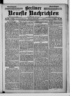 Berliner neueste Nachrichten vom 15.04.1899