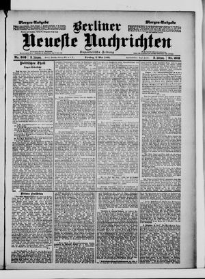 Berliner neueste Nachrichten on May 2, 1899