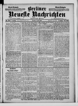 Berliner neueste Nachrichten on May 2, 1899
