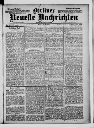 Berliner neueste Nachrichten vom 03.05.1899