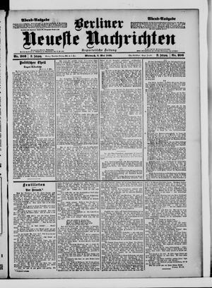 Berliner Neueste Nachrichten vom 03.05.1899