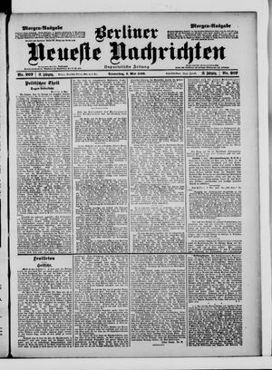 Berliner neueste Nachrichten vom 04.05.1899