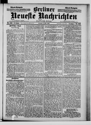 Berliner Neueste Nachrichten vom 09.05.1899