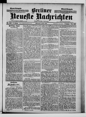 Berliner neueste Nachrichten vom 10.05.1899
