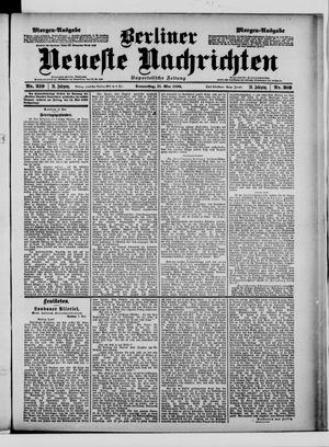Berliner Neueste Nachrichten vom 11.05.1899
