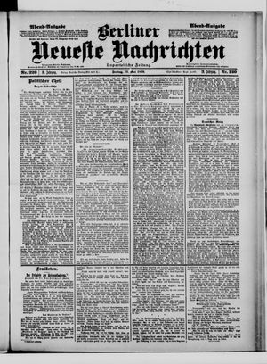 Berliner neueste Nachrichten on May 12, 1899