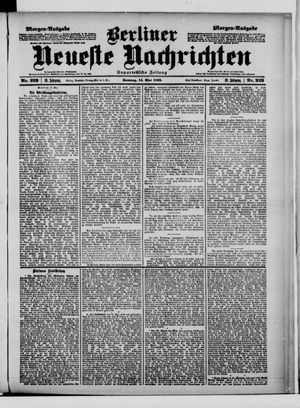 Berliner neueste Nachrichten vom 14.05.1899