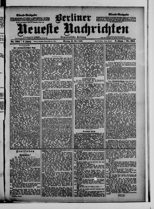 Berliner neueste Nachrichten vom 15.05.1899