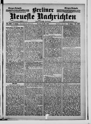 Berliner neueste Nachrichten vom 16.05.1899
