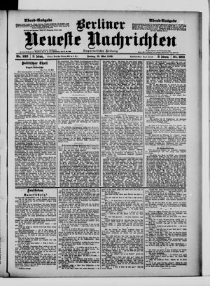 Berliner neueste Nachrichten vom 19.05.1899