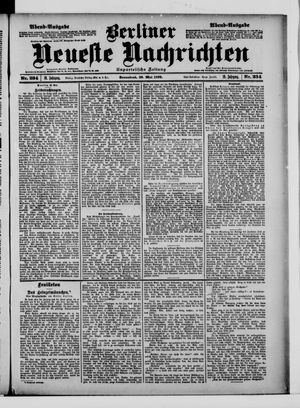 Berliner neueste Nachrichten vom 20.05.1899