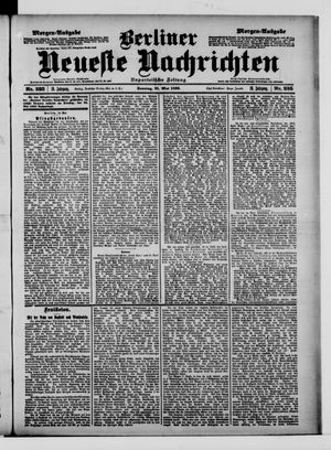 Berliner neueste Nachrichten vom 21.05.1899