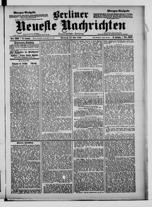 Berliner neueste Nachrichten vom 24.05.1899