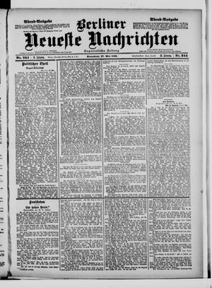 Berliner neueste Nachrichten vom 27.05.1899