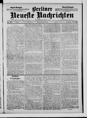 Berliner neueste Nachrichten vom 02.06.1899