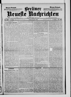 Berliner Neueste Nachrichten vom 06.06.1899